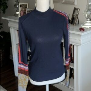 Free People Multicolor Long Sleeve Top